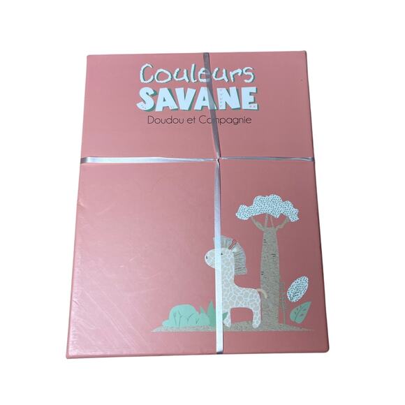 Couleur Savana Other - NIB Doudou et Compagnie Paris Couleurs Savane Giraffe Baby Blanket Lovey Knotted